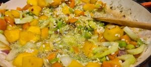 Adding the westcountry cider to the risotto