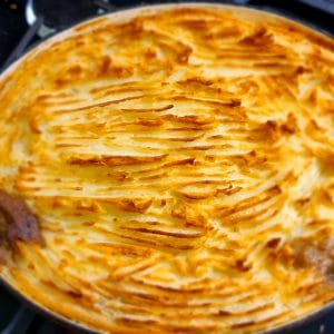 Beautifully Golden Brown Leftover Lamb Shepherds Pie