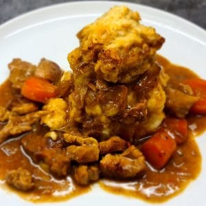 Pork Casserole with Dill Dumplings
