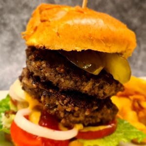 Haggis and Beef Burger