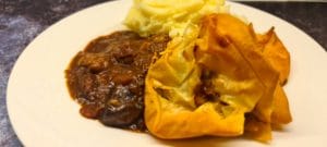 Lamb Tagine Pie with Mash
