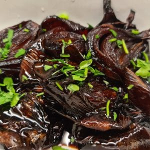 Balsamic Glazed Red Onions