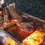 Flaming Outdoor Grill