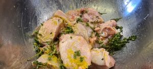 Chicken in marinade