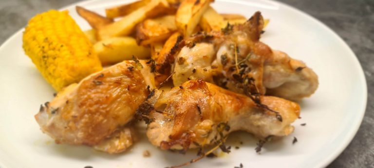 Read more about the article Quick Roast Chicken with Lemon, Thyme and Garlic