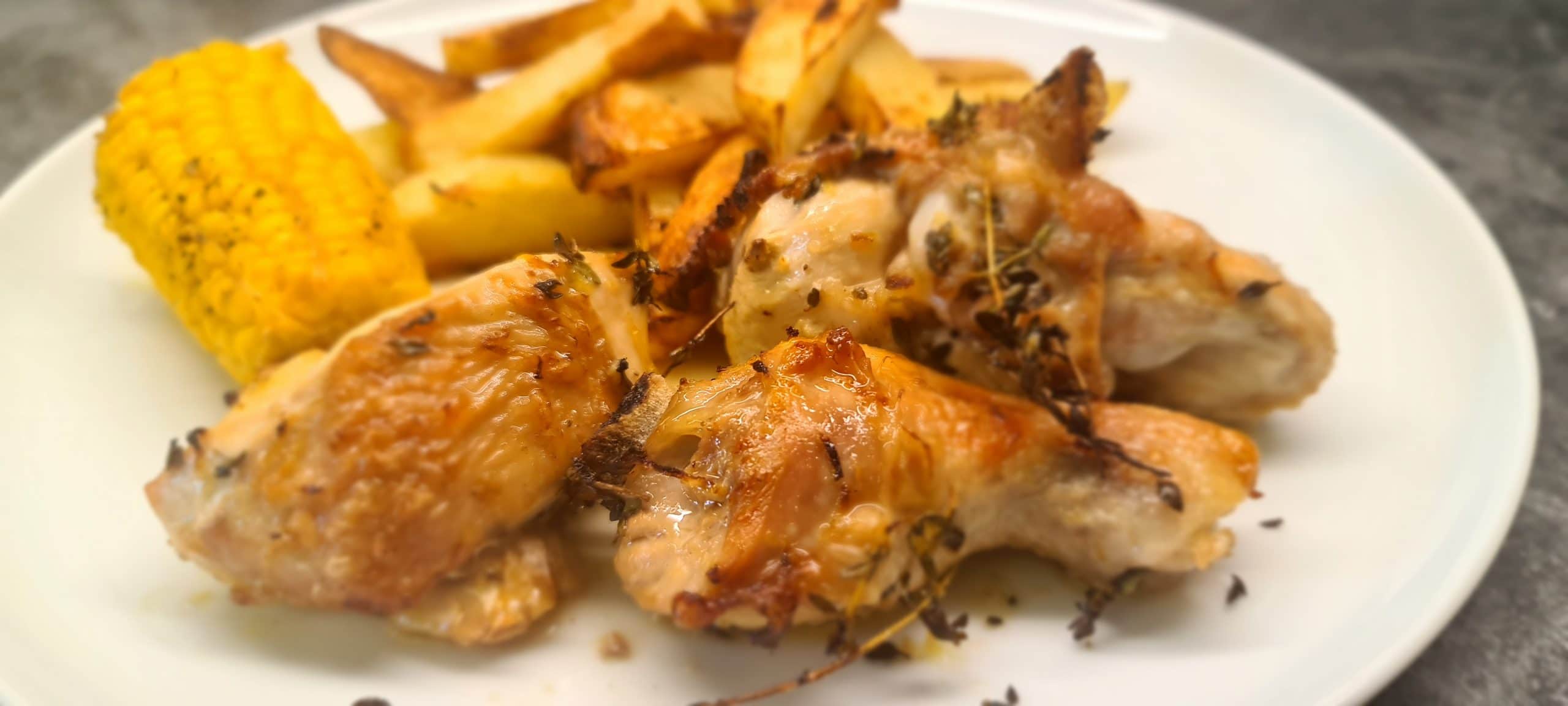 You are currently viewing Quick Roast Chicken with Lemon, Thyme and Garlic