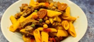 Read more about the article Beef, Chickpea and Chorizo Pasta