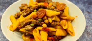 Read more about the article Beef, Chickpea and Chorizo Pasta