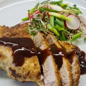 Sesame Seed Cutlet with Tonkatsu Sauce
